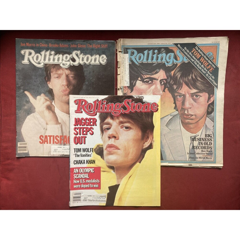 Rolling Stone Magazine Set No. 441, 409, 324 • Mick Jagger • Chaka Khan